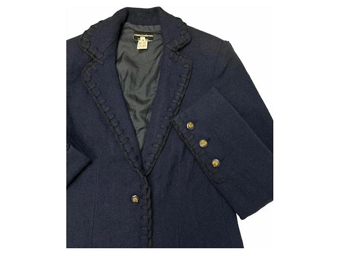 Completo gonna e giacca Chanel Blu scuro - vista 5