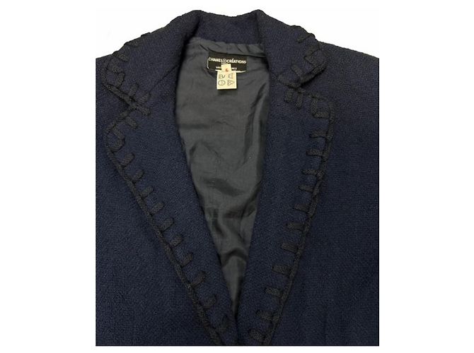 Completo gonna e giacca Chanel Blu scuro - vista 7