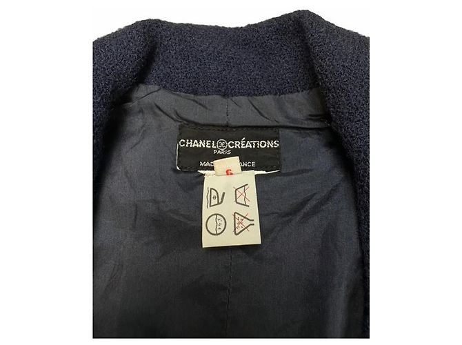 Completo gonna e giacca Chanel Blu scuro - vista 9