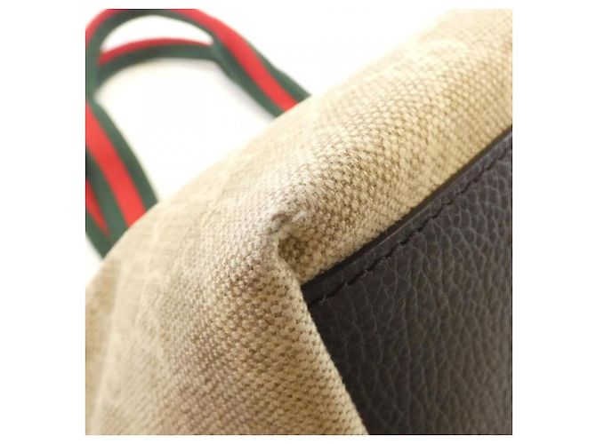 Borsa Gucci GG Canvas Marrone Beige - vista 3