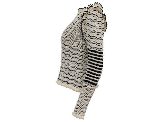 Gestreifter Strickpullover Shirin von Ulla Johnson aus mehrfarbigem Baumwollgarn Mehrfarben - Ansicht 3