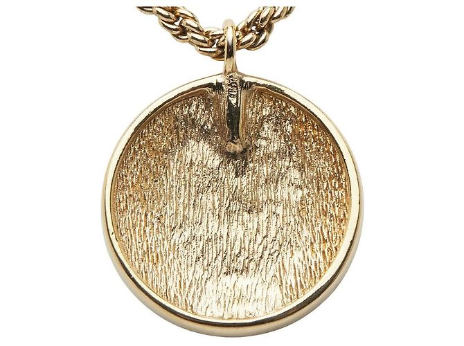 Christian Dior Collana Logo CD Dior D'oro Metallico - vista 3