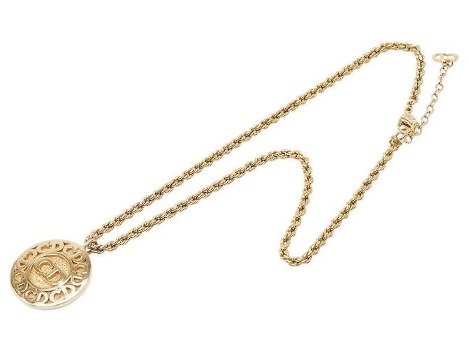 Christian Dior Collana Logo CD Dior D'oro Metallico - vista 4