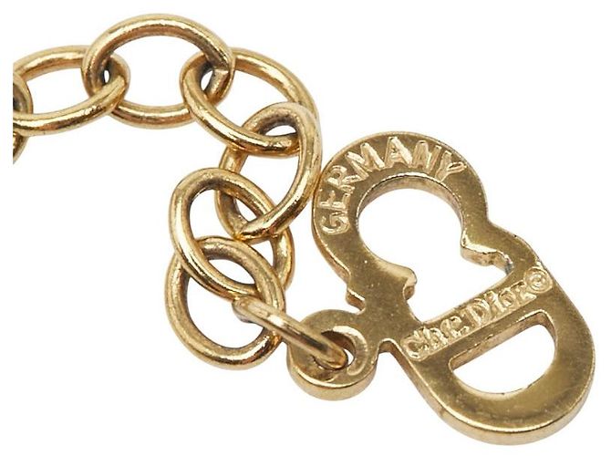 Christian Dior Collana Logo CD Dior D'oro Metallico - vista 6