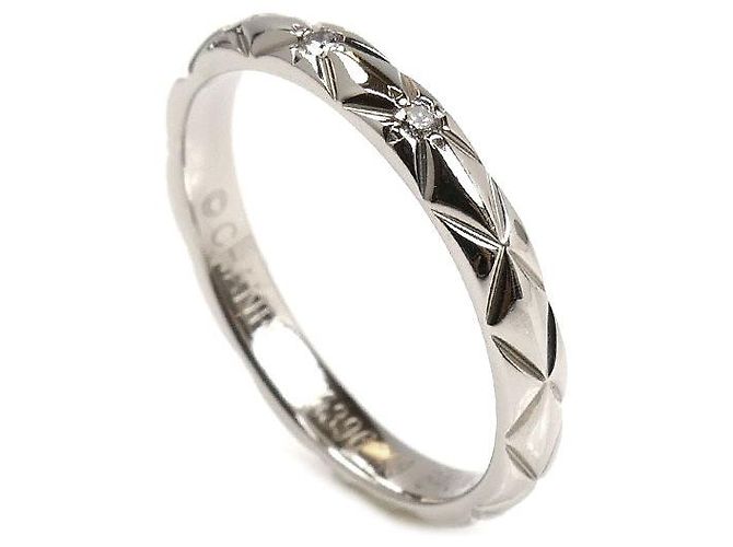 Timeless Chanel Matelassé Pt950 Platin-Diamantring Silber Metallisch - Ansicht 2