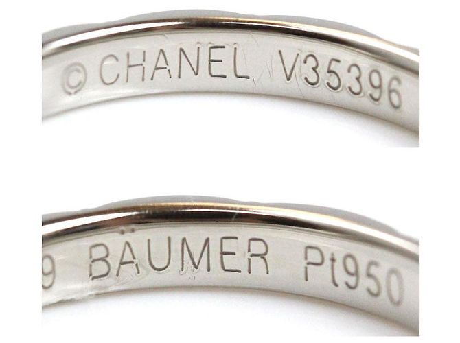Timeless Chanel Matelassé Pt950 Platin-Diamantring Silber Metallisch - Ansicht 5