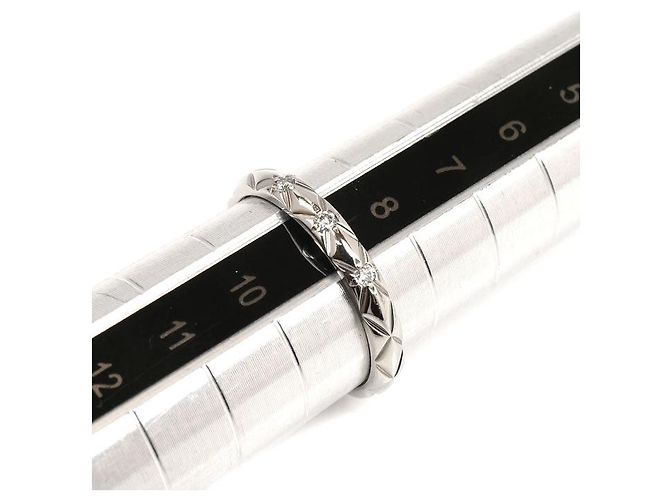 Timeless Chanel Matelassé Pt950 Platin-Diamantring Silber Metallisch - Ansicht 6
