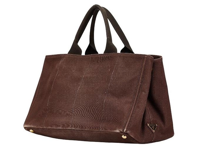 Prada Canapa Canvas Tote Bag Braun - Ansicht 2