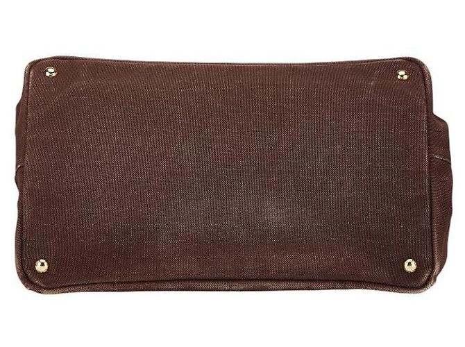 Prada Canapa Canvas Tote Bag Braun - Ansicht 3