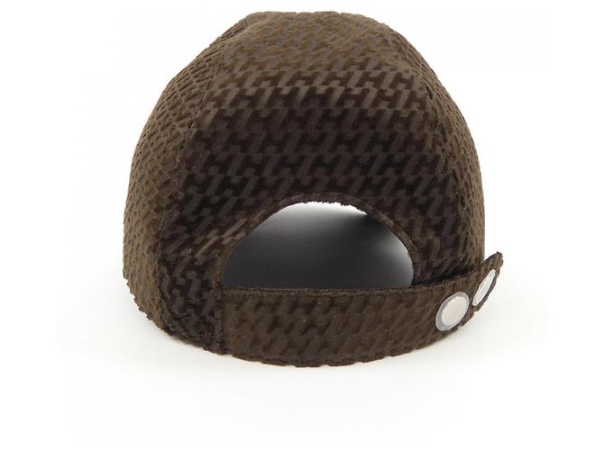 Hermès Cappello in Velluto Hermes H242015N Marrone - vista 4