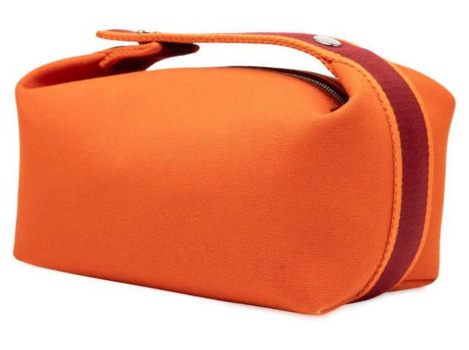 Borsa in cotone Bride a Brac di Hermès Arancione - vista 2