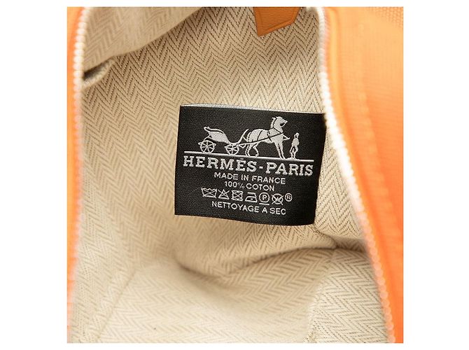 Borsa in cotone Bride a Brac di Hermès Arancione - vista 5