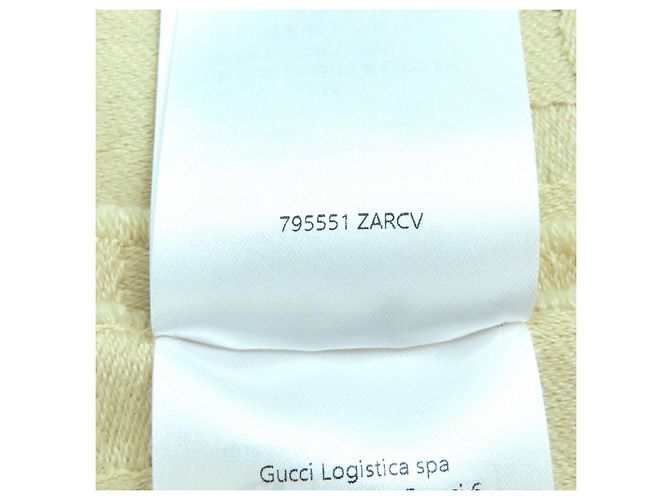 Sciarpa in lana jacquard GG di Gucci Marrone Beige - vista 10