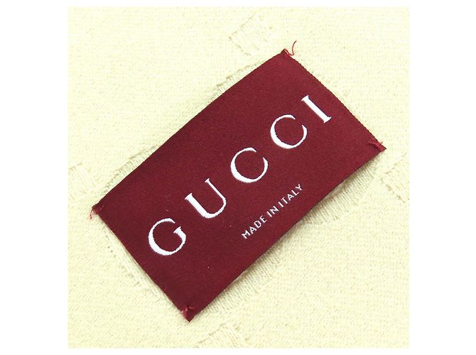 Sciarpa in lana jacquard GG di Gucci Marrone Beige - vista 6