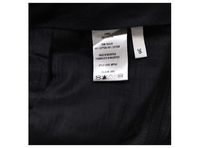 Autre Marque Mr. P. Slim-Fit-Hose aus schwarzer Wolle - Ansicht 5