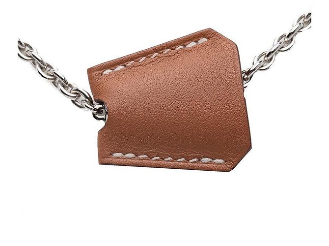 Collana Clochette Swift di Hermès Argento Metallico - vista 4