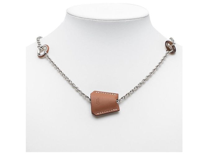 Collana Clochette Swift di Hermès Argento Metallico - vista 8