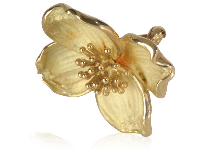 Broche Dogwood de Oro Amarillo Tiffany & Co. - vista 2
