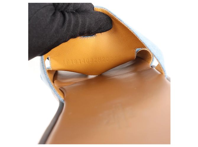 Hermès Sandali in denim HERMES Izmir in blu chiaro, taglia 43 EU - vista 7