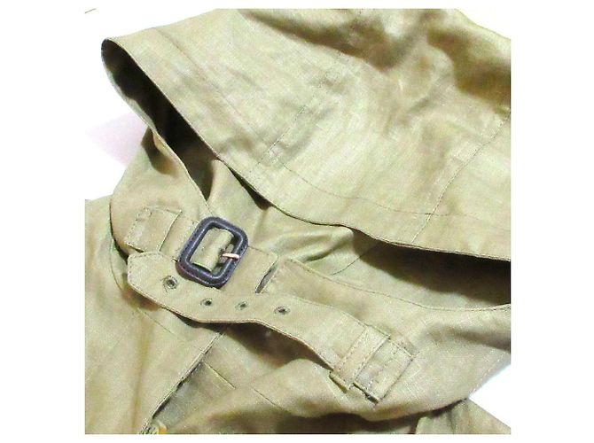 Autre Marque Abrigo de lino con capucha Mackintosh Beige - vista 4