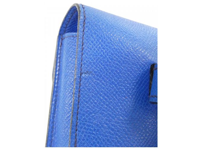 Hermès Borsa vita Hermes Cuir Chevre Mysore Blu - vista 5