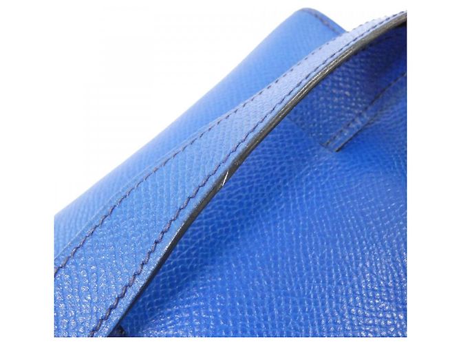 Hermès Borsa vita Hermes Cuir Chevre Mysore Blu - vista 6