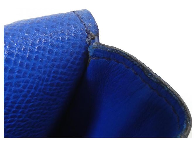 Hermès Borsa vita Hermes Cuir Chevre Mysore Blu - vista 9