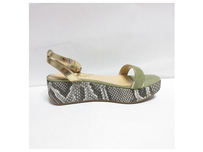 Autre Marque Sandali con piattaforma in python limitati Fabio Rusconi × Odette e Odile Verde - vista 3