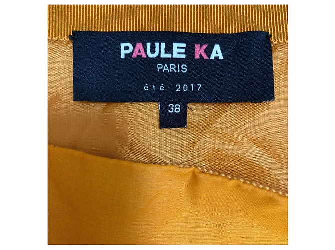 Autre Marque Falda de algodón y seda Paule Ka Naranja - vista 4