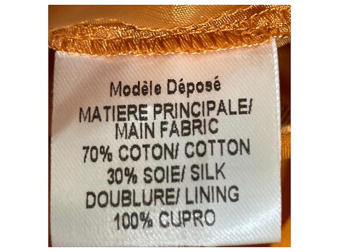 Autre Marque Falda de algodón y seda Paule Ka Naranja - vista 5