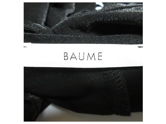 Autre Marque Vestido largo sin mangas de tul en capas BAUME Negro - vista 5