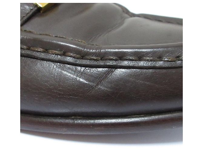 Constance Leder Slipper von Hermès Braun - Ansicht 13