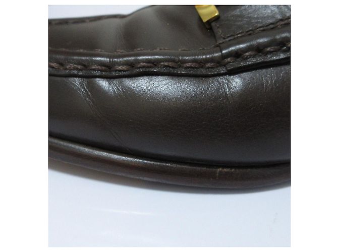 Constance Leder Slipper von Hermès Braun - Ansicht 14