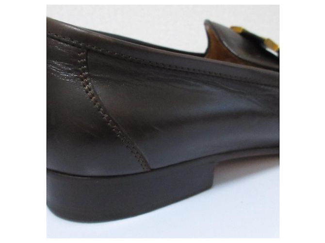 Constance Leder Slipper von Hermès Braun - Ansicht 16