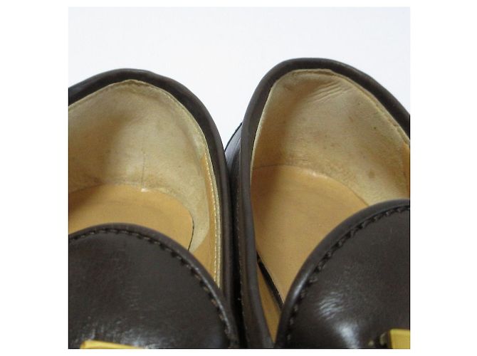 Constance Leder Slipper von Hermès Braun - Ansicht 20