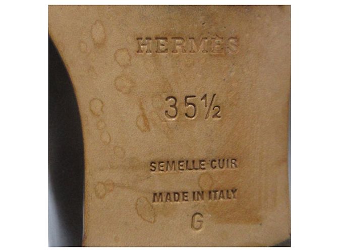 Constance Leder Slipper von Hermès Braun - Ansicht 9