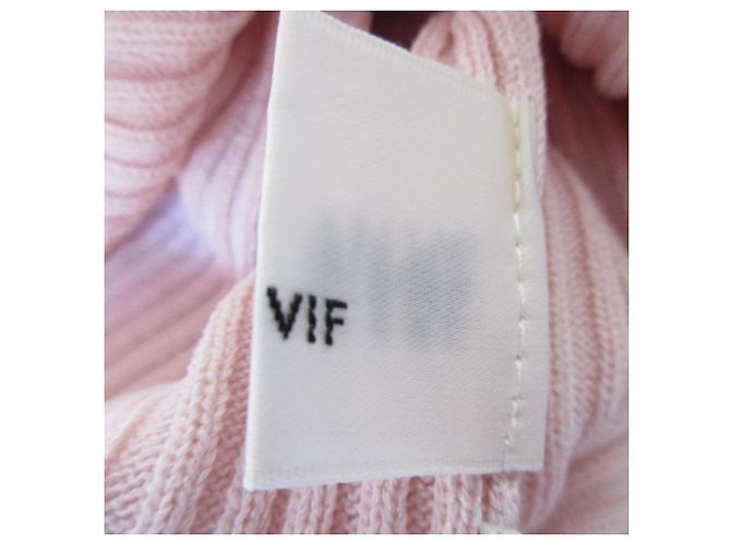 Autre Marque Rotes Rippenstrick-Top Pink - Ansicht 10