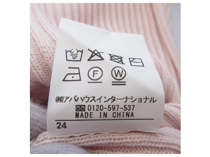 Autre Marque Rotes Rippenstrick-Top Pink - Ansicht 12