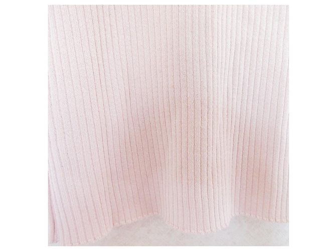 Autre Marque Rotes Rippenstrick-Top Pink - Ansicht 8