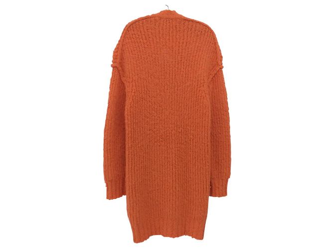 Autre Marque CARDIGÁN LARGO DE PUNTO DE ALPACA INSCRIRE Naranja - vista 2