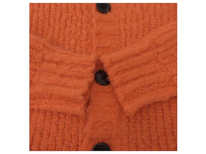 Autre Marque CARDIGÁN LARGO DE PUNTO DE ALPACA INSCRIRE Naranja - vista 4