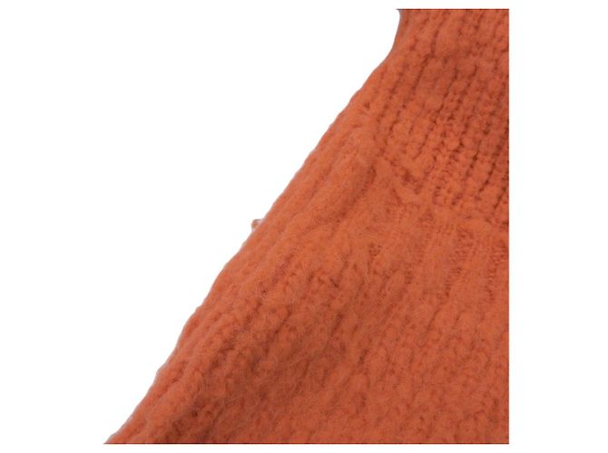 Autre Marque CARDIGÁN LARGO DE PUNTO DE ALPACA INSCRIRE Naranja - vista 5
