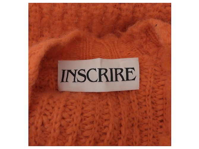 Autre Marque CARDIGÁN LARGO DE PUNTO DE ALPACA INSCRIRE Naranja - vista 8