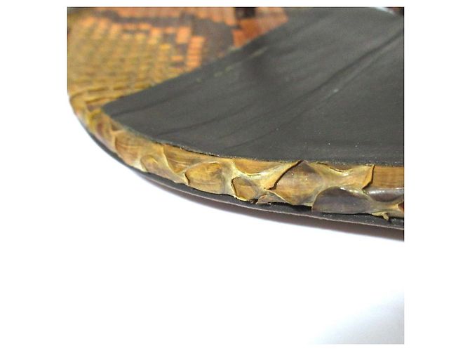 Gucci Bamboo Python-Leder Flache Sandalen Braun - Ansicht 16