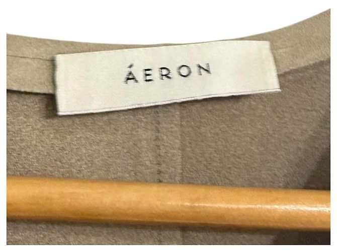 Autre Marque Vestido Maxi Asimétrico AERON Beige - vista 5