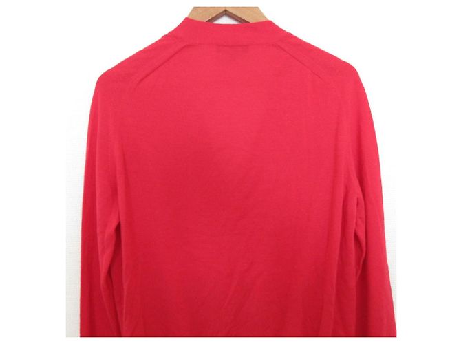 Autre Marque Cardigan V in Cashmere e Seta 18G Drawer Rosso - vista 4