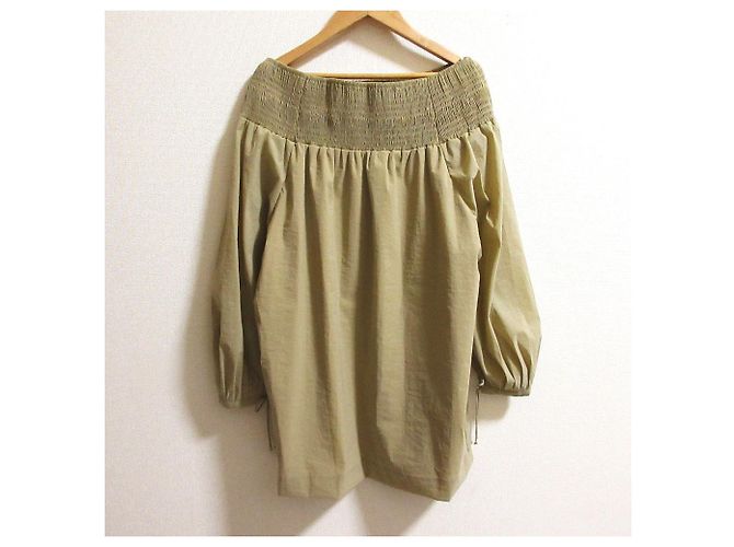Autre Marque BLUSE MIT RÜSCHENÄRMELN STUNNING LURE Braun Beige - Ansicht 3