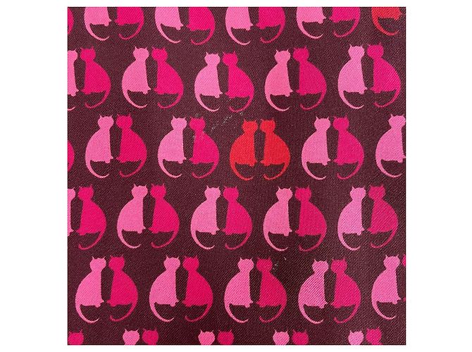 Vestido de seda con estampado de gato Max Mara STUDIO Rosa - vista 11