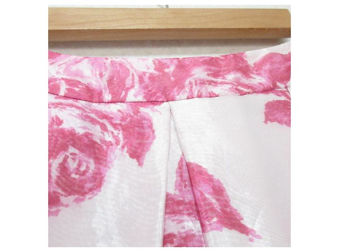 Autre Marque Falda de organza con estampado de flores M'S GRACY Rosa - vista 3