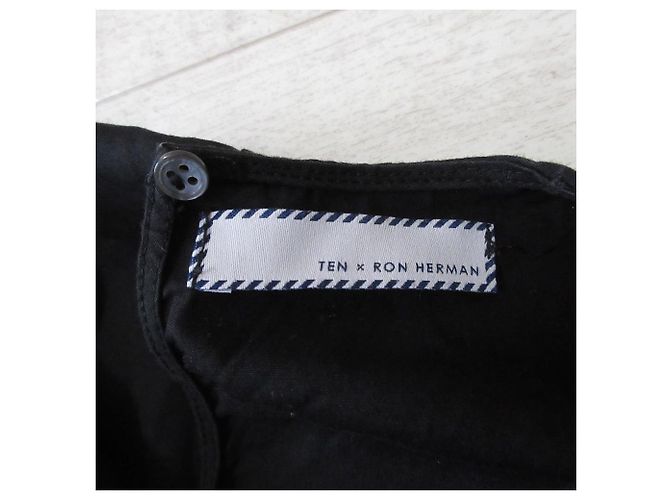 Autre Marque Pullover mit Ärmeln und Band TEN×Ron Herman Schwarz - Ansicht 8